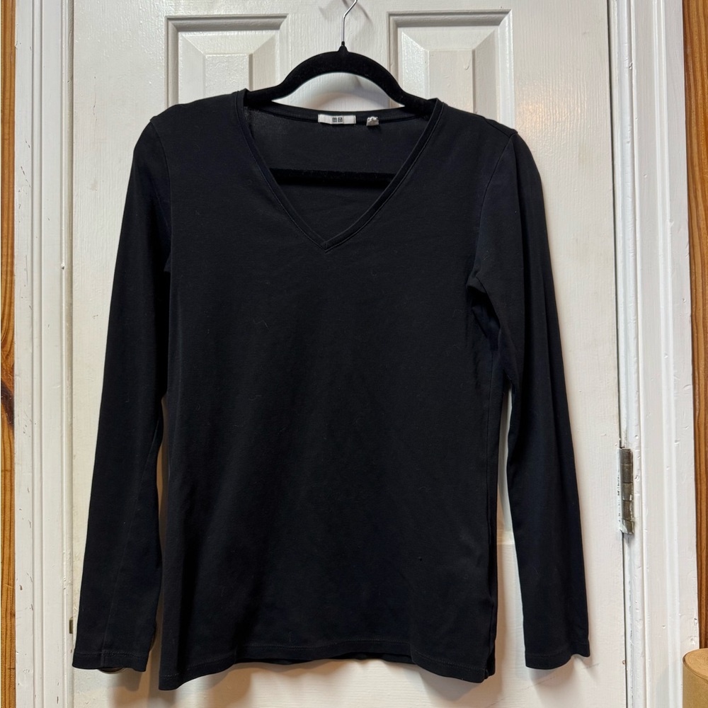 Uniqlo Black Long Sleeve Top